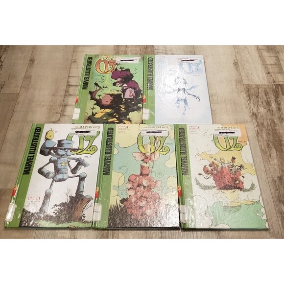 THE MARVELOUS LAND OF OZ Lot Of 5 (4, 5, 6, 7, 8) HC Marvel Comics Shanower - Picture 1 of 3
